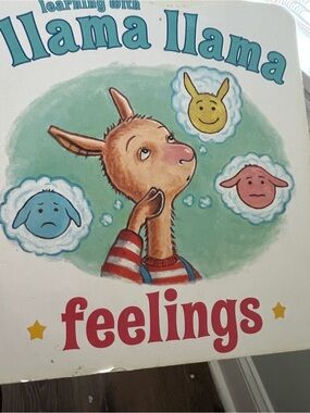 Llama Llama Feelings Board Book - Illustrated Kids Book (Blue/Green/Red)